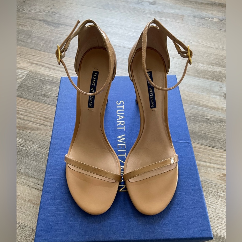 Stuart Weitzman Nudist Patent Leather Heels